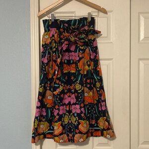 Corey Lynn Calter Multicolor Floral A-Line Skirt